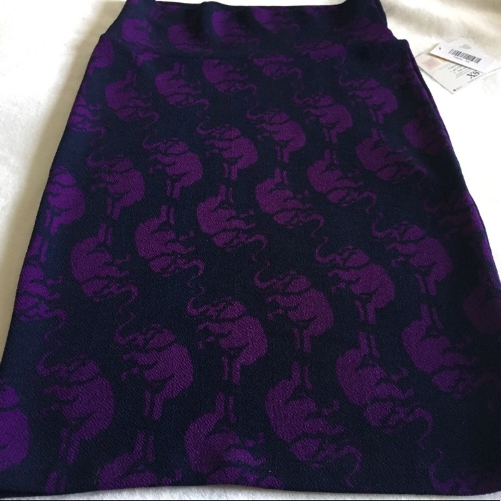 LuLaRoe CASSIE Skirt - XS - Elephant Print 🐘
